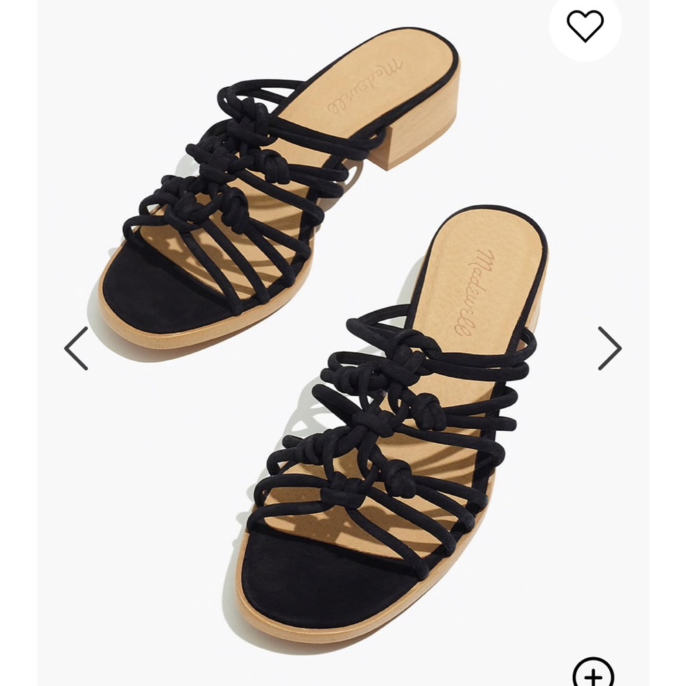 NWT Madewell “Dakota” black sandal